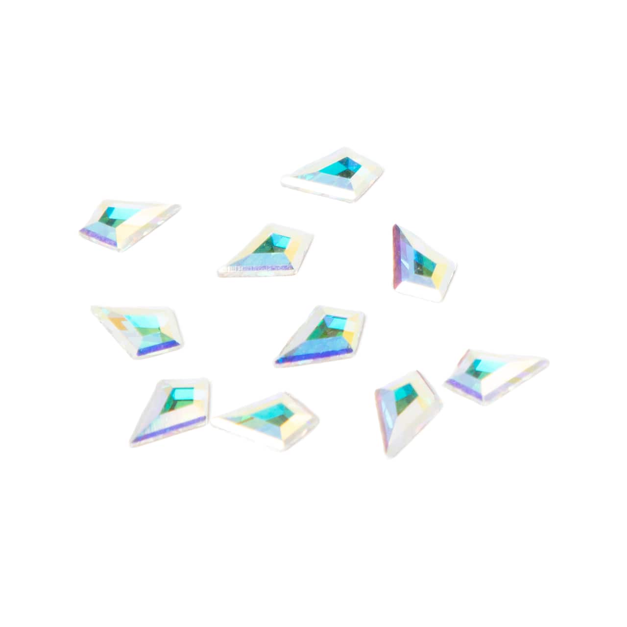 6.4mm Crystal AB Kite Glue-On Austrian Crystals by Bead Landing™, 10ct.